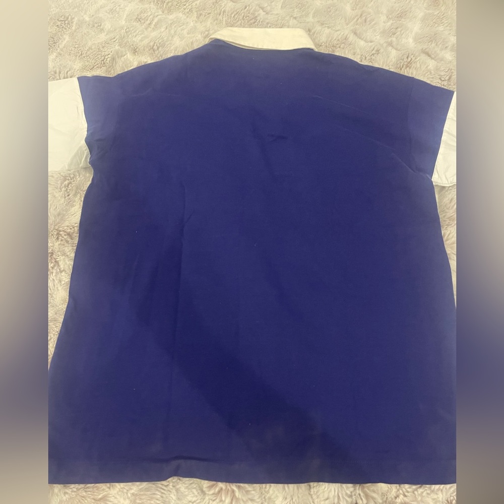 Gucci Mens Rugby Blue Polo Logo Long Sleeve T Shirt Sz M - Picture 8 of 9